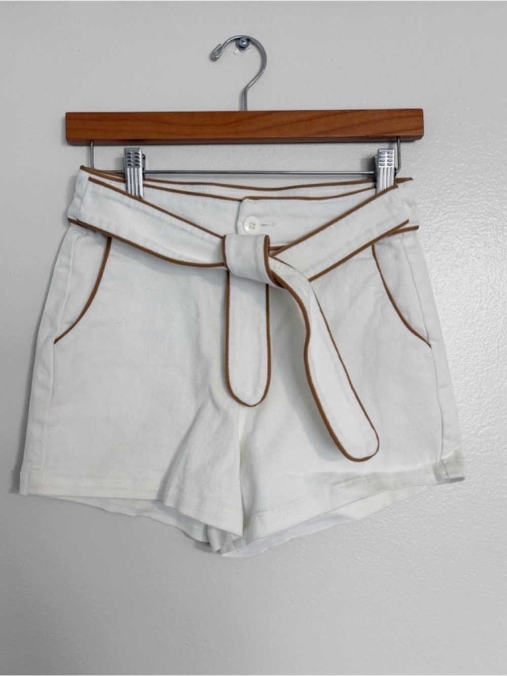 Versona Vintage Retro Tie Front Shorts